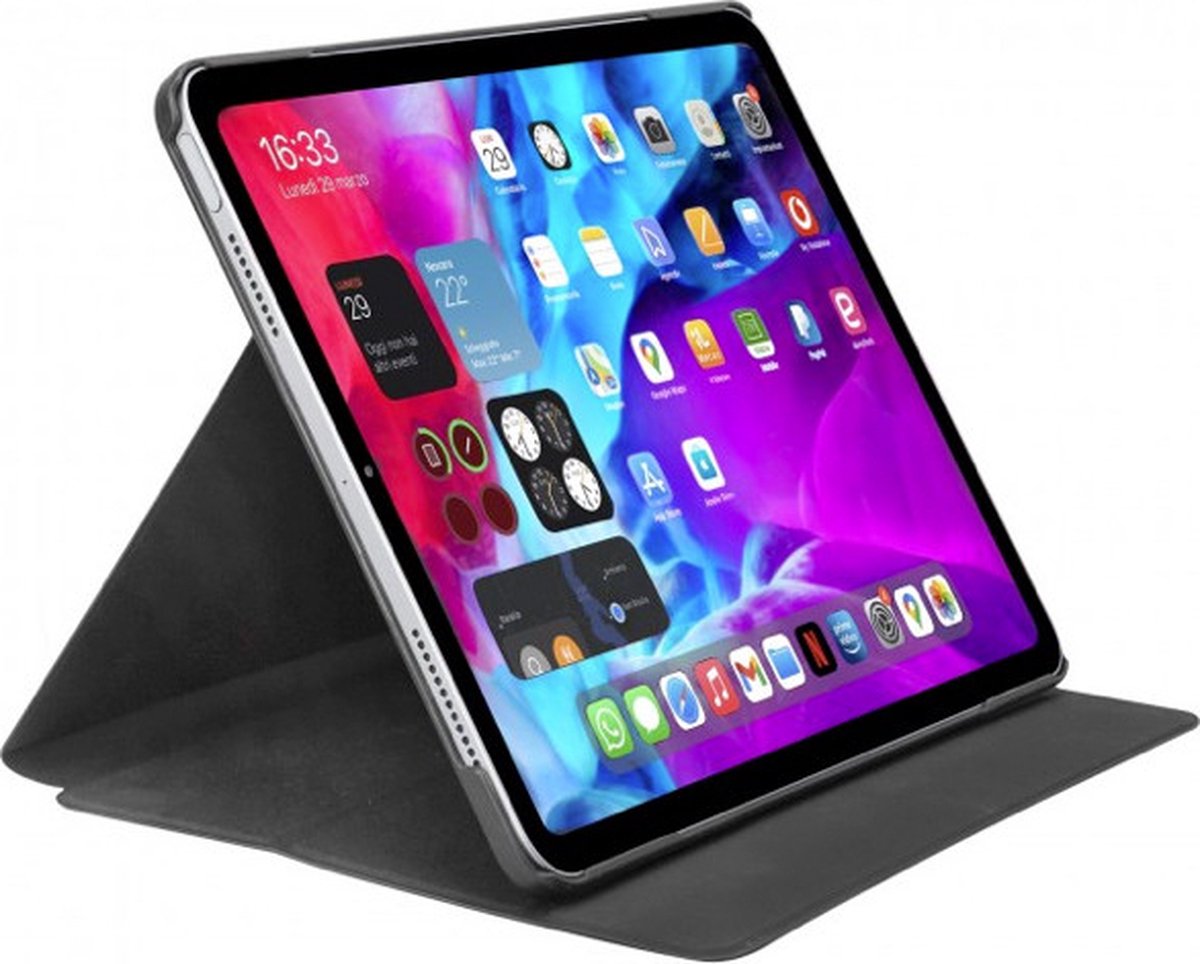 SBS Pro Tablethoes geschikt voor Apple iPad Pro 12.9 (2021) Hoes Bookcase - Zwart