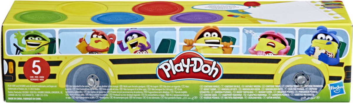 Play-Doh - Back to School 5 pack- Boetseerklei — afbeelding 3