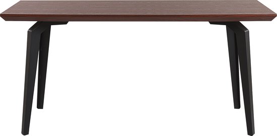 AMARES - Eettafel - Donkere houtkleur - 90 x 160 cm - MDF