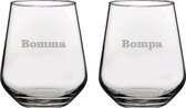 Drinkglas gegraveerd - 42,5cl - Bomma-Bompa
