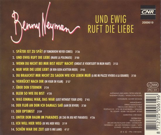 BENNY NEYMAN UND  EWIG RUFT DIE LIEBE