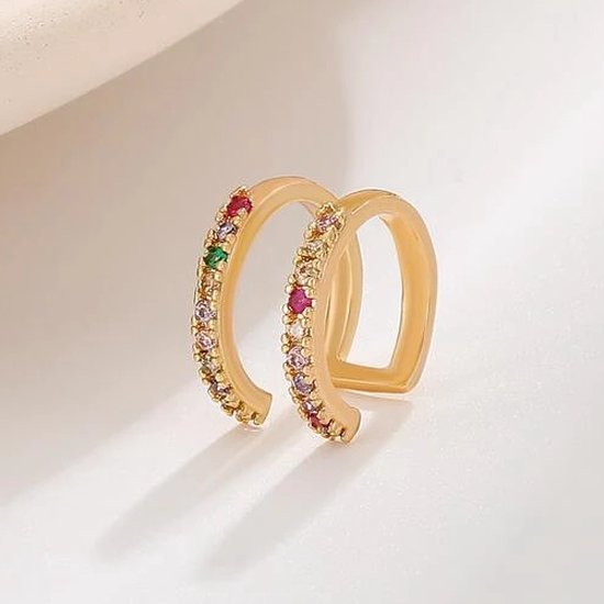 ear cuff goud bijenkorf