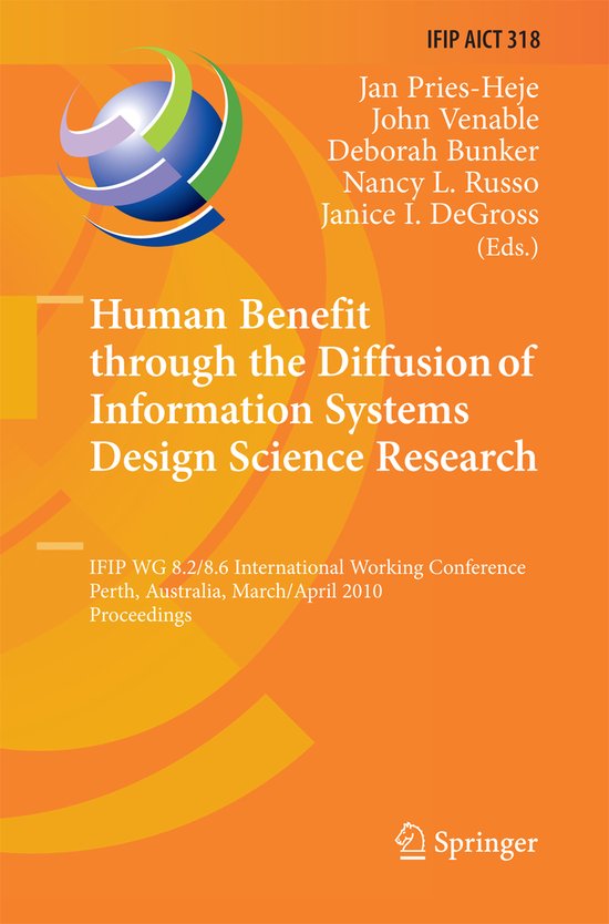 Human Benefit Through the Diffusion of Information Systems D ... - cover