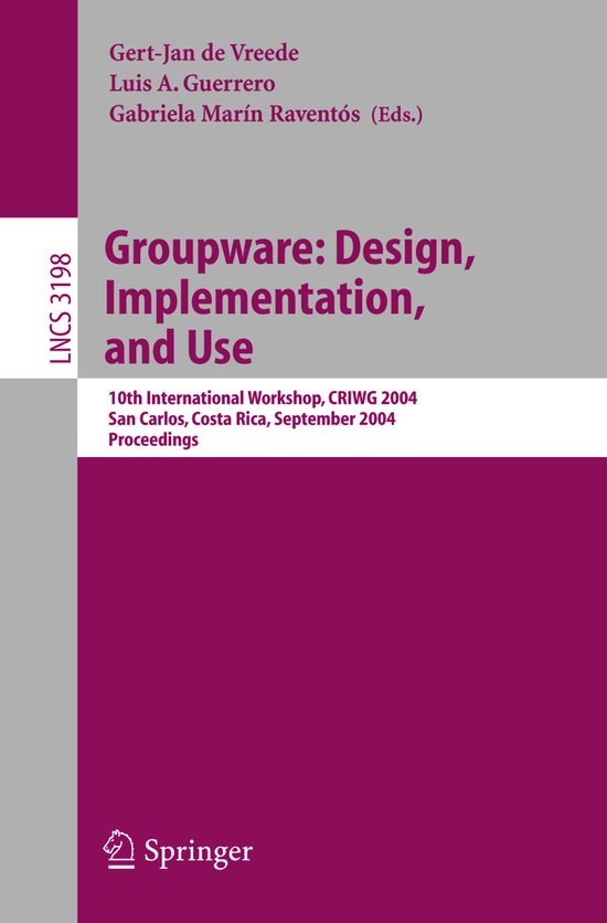 Groupware Design Implementation and Use - cover
