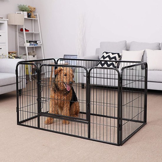 Cage pour chien - Cage pour chiot - Cage pour Chiens - Puppy run - Zwart |  bol.com