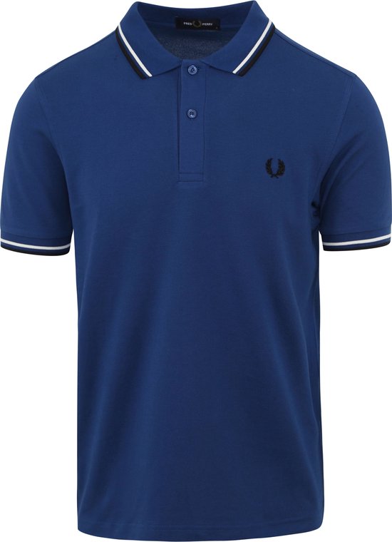 Fred Perry Polo Kobalt Blauw Slim-fit Heren Poloshirt Maat S