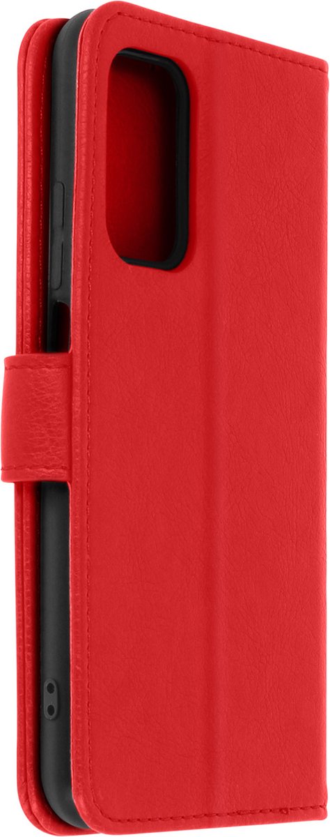 Avizar Foliohoes Geschikt voor Galaxy A32 5G portefeuille en videohouder, Rood