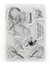 ECD Clear stamps A5 Beautiful blooms - Forever