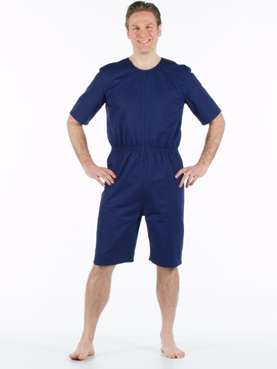 Goedkoopste Anti-scheurpak | korte mouw / korte pijp | Marine blauw (dames / heren
