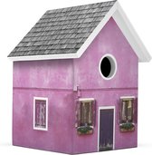 Milieuvriendelijk Vogelhuisje - Pink Summer Handgemaakt - L15 x B15 x H20 cm