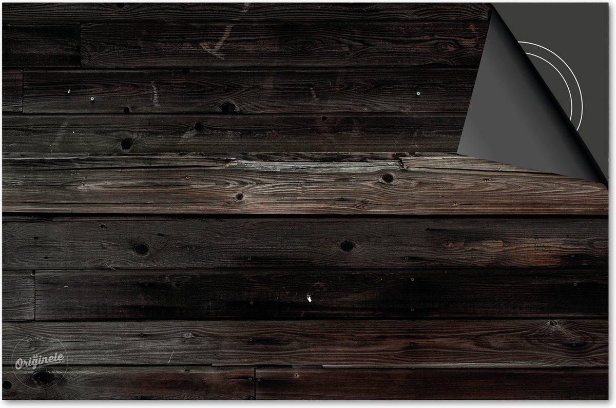 Inductie beschermer 90x52 - afdekplaat inductie mat - Dietrix Kookplaat beschermer - DELUXE - Hout en Boom - Bruine latten horizontaal
