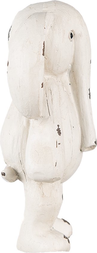 Clayre & Eef Figurine Éléphant 5x4x10 cm Beige Marron Polyrésine