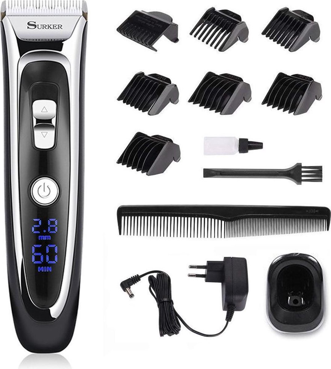 walixpro® origineel - Professionele Draadloze Tondeuse - Metaal - Baardtrimmer Mannen - Haartrimmer - Trimmer Baard Haar Set