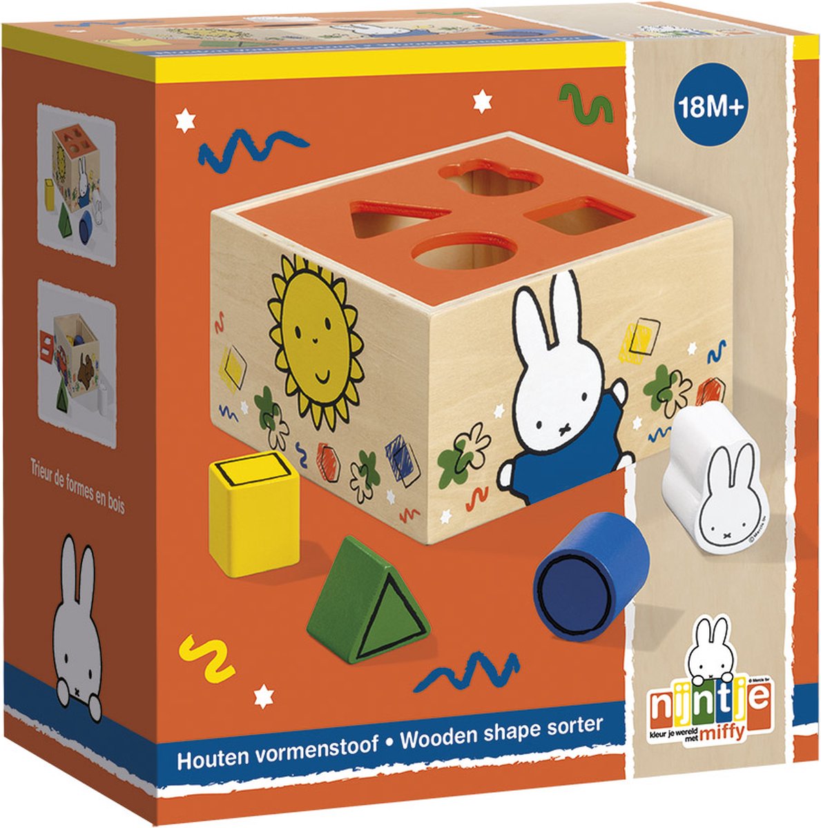 Nijntje houten speelgoed vormenstoof - peuter kleuter educatief speelgoed - vanaf 1,5 jaar - Bambolino Toys — afbeelding 2