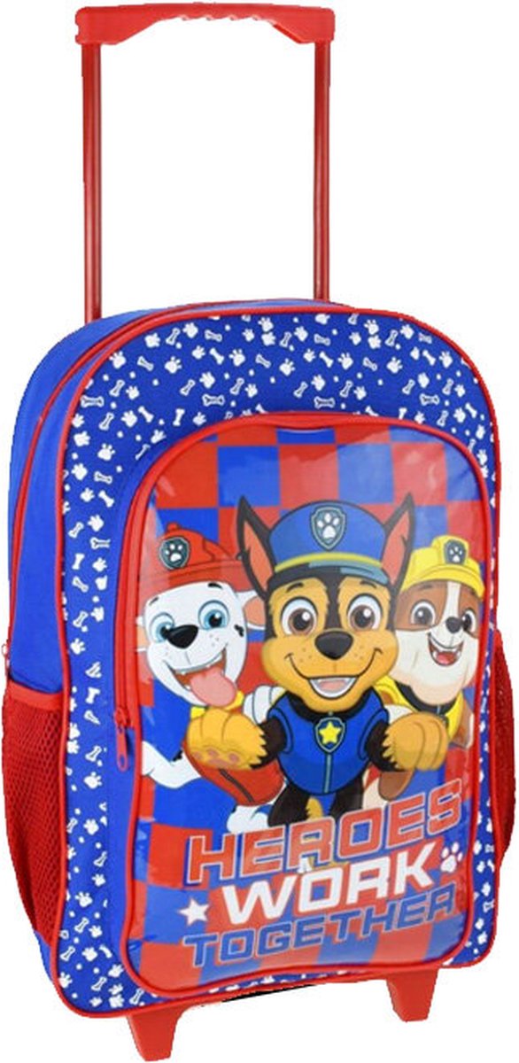 PAW PATROL Trolley Rugzak School Tas Logeren 6-12 Jaar