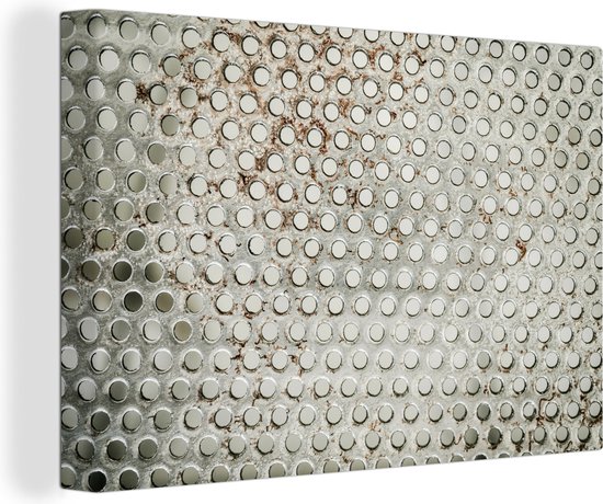 Peinture sur toile Goujons - Fer - Rouillé - 180x120 cm - Décoration murale XXL