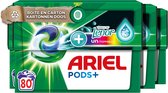 Ariel PODS+ - Capsules de détergent liquide - + Touch Of Lenor Unst Color - Pack économique 4 x 20 lavages
