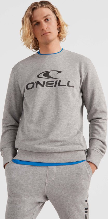 O'Neill Sweatshirts Men O'NEILL LOGO CREW Grijs Trui L - Grijs 60% Cotton, 40% Recycled Polyester
