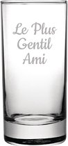 Longdrinkglas gegraveerd - 28,5cl - Le Plus Gentil Ami