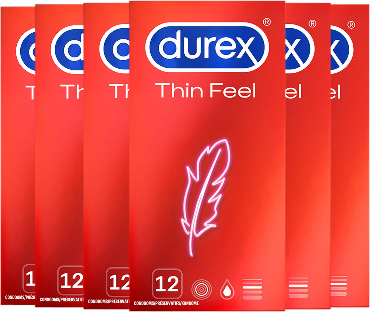 Durex - Condooms - Thin Feel - 6x12 stuks