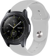 iMoshion Siliconen 20 mm - Convient pour Samsung Galaxy Watch 5 / Pro / 4 / 3 / Active 2 - Garmin Approach / Forerunner / Venu 2 Plus / SQ / Vivomove - Polar Ignite / Unite - Huawei - Grijs