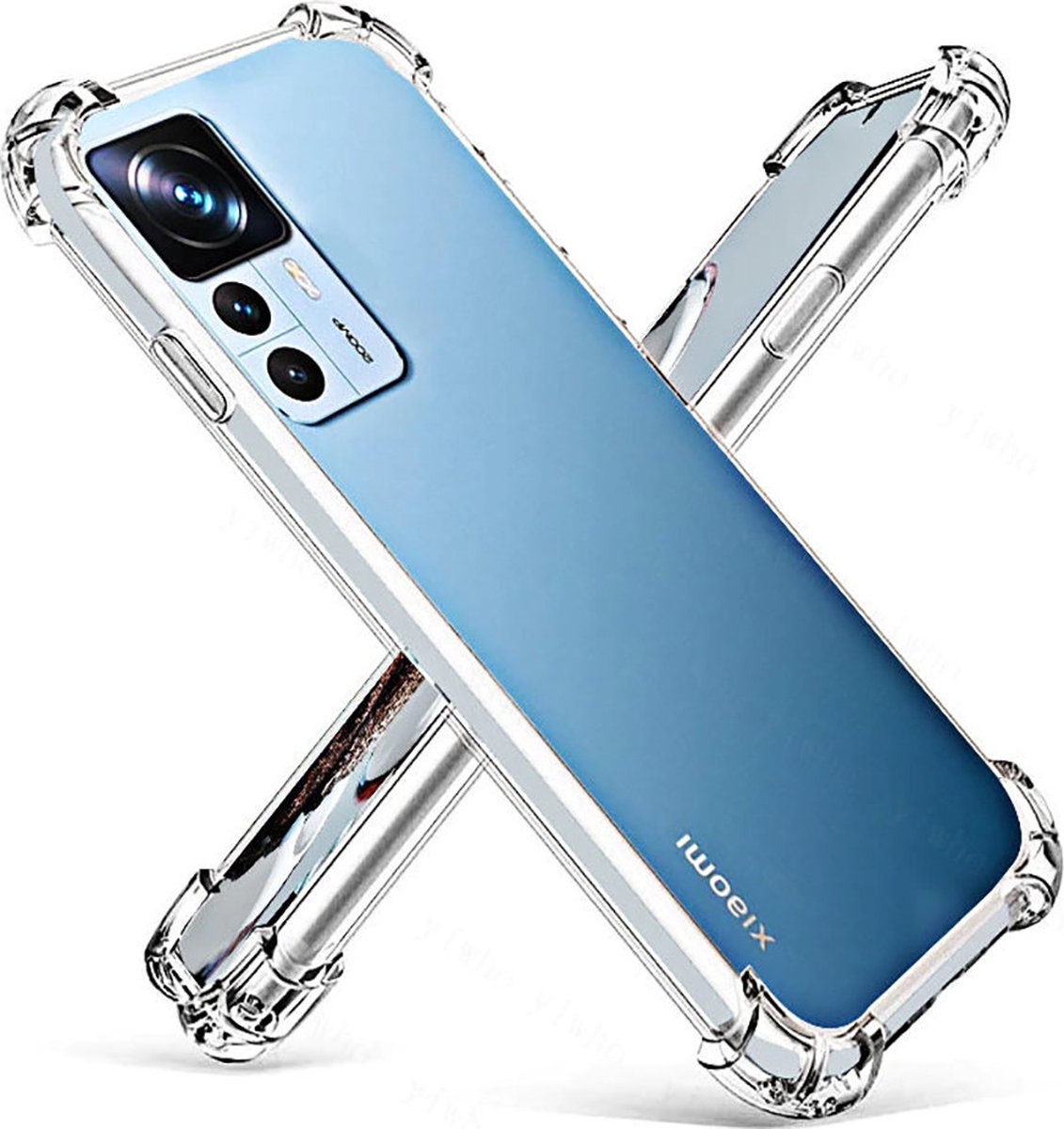 Shop4 - Xiaomi 12 Hoesje - Zachte Back Case Drop Shock Proof Transparant