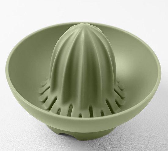 Citruspers Ufo - Handmatig - Kunststof - Donker eucalyptus groen - Ø 15 x 15 x 23 cm van Merkloos — afbeelding 2