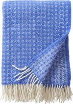 Plaid laine Klippan - couverture chaude - Loop bleu ciel - bleu - 130x180cm