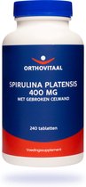 Orthovitaal - Spirulina Platensis 400 mg - 240 tabletten - Met gebroken celwand - Plantenextracten - vegan - voedingssupplement
