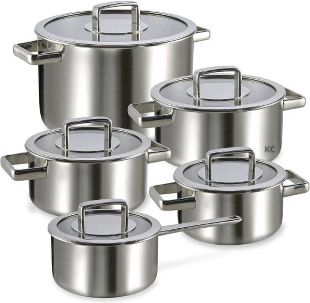 Habonne Royal Tri-Ply Kookpannenset 5 delig - RVS