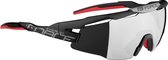 FORCE EVEREST Matt Zwart Polarized Sportbril met UV400 Bescherming en Flexibel TR90 Frame - Unisex & Universeel - Sportbril - Zonnebril voor Heren en Dames - Fietsaccessoires