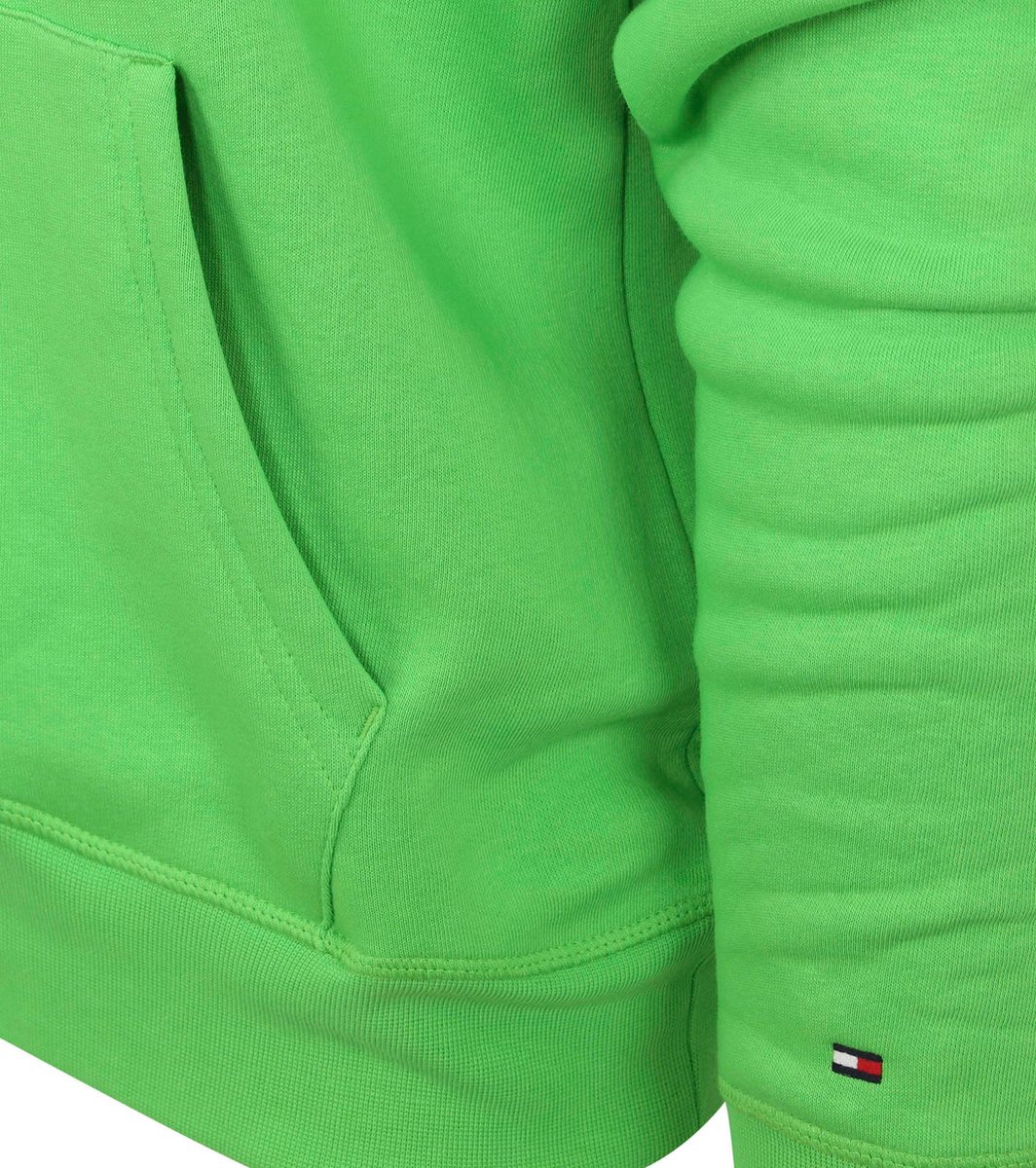 Tommy Hilfiger Hoodie Fel Groen Heren Maat S Regular fit bol