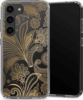 Selencia Hoesje Geschikt voor Samsung Galaxy S23 Plus Hoesje - Selencia Zarya Fashion Extra Beschermende Backcover - goud
