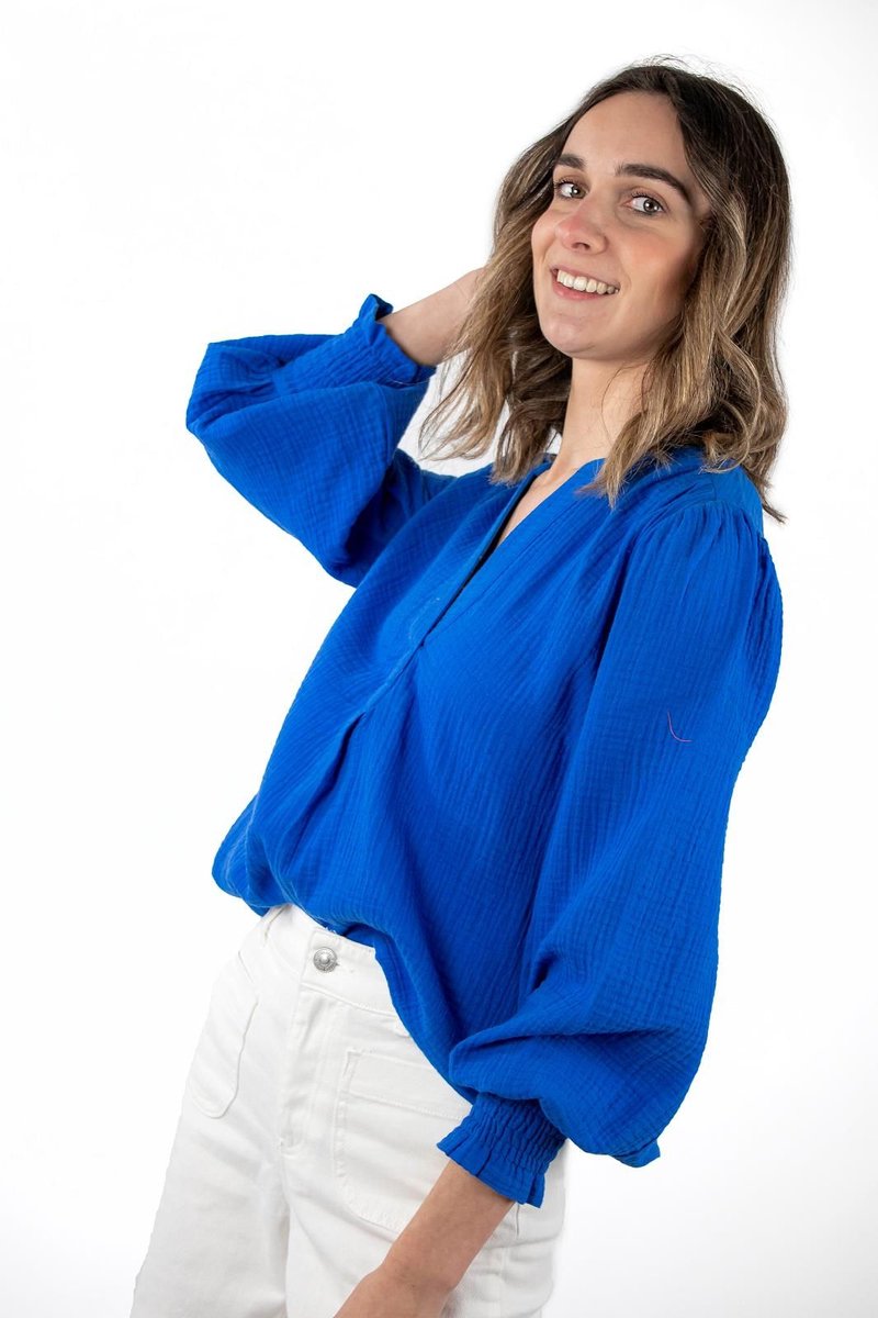 b.young BYIBERLIN TUNIC BLOUSE - Strong Blue Blue