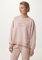 Lange Mouwen Sweater With Slits Dames - Old Pink - Maat XS