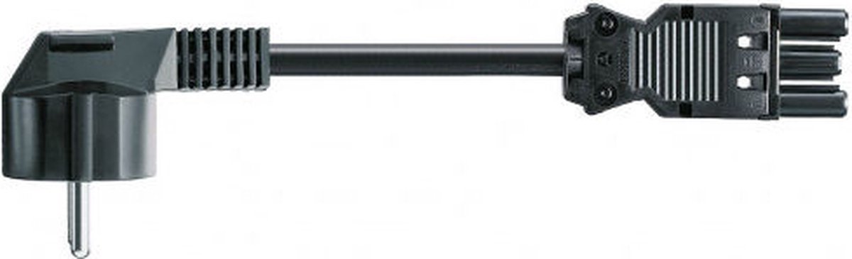 Wieland Stroomkabel - Schuko Haaks naar GST18-3® - 3G1,50mm² - 3 meter - Zwart