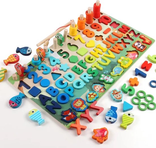 Educatief Speelgoed - Montessori houten blokken - leren met fun