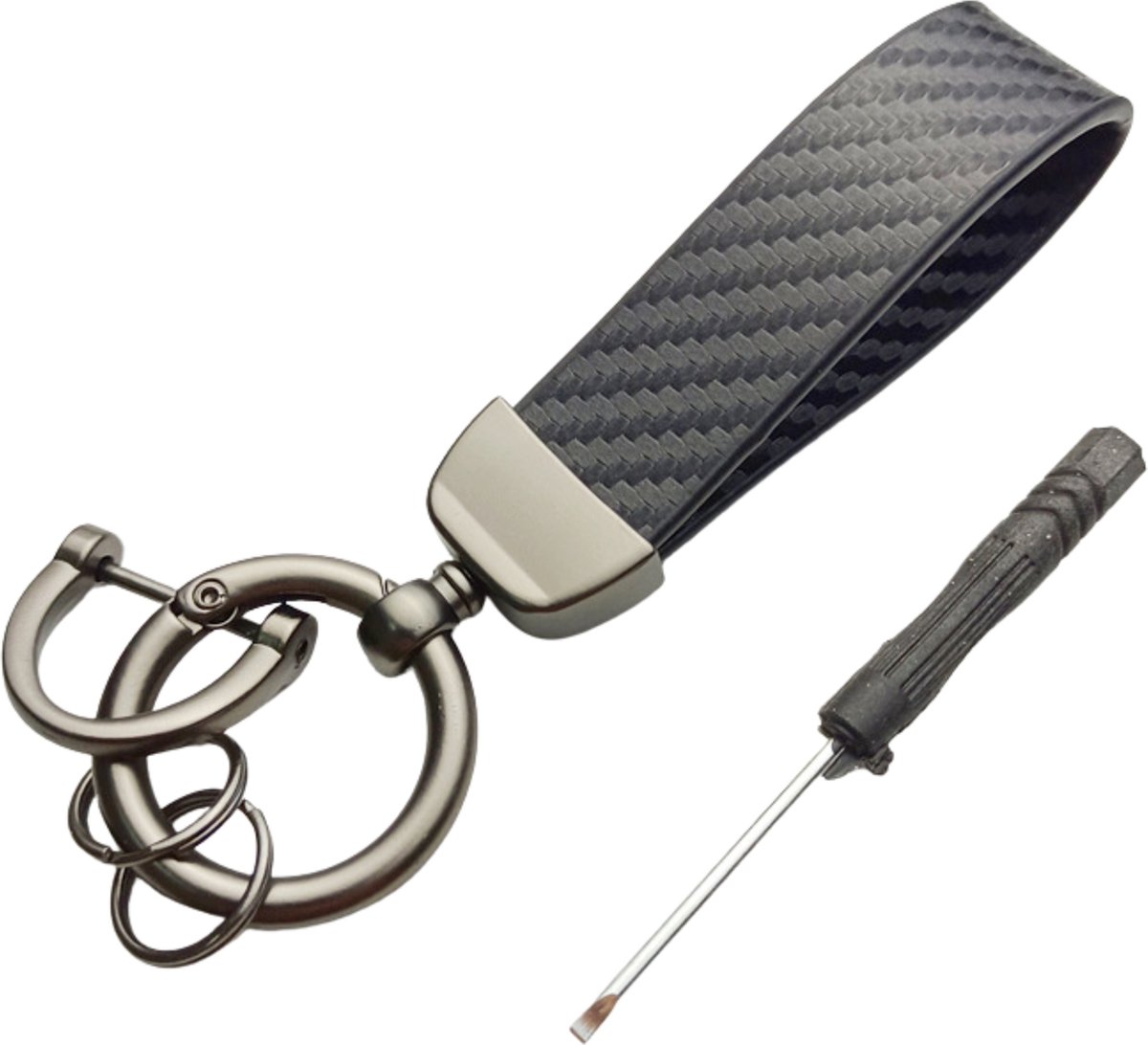 Original Skoda Schlüsselanhänger Motorsport Karabiner Metall Anhänger