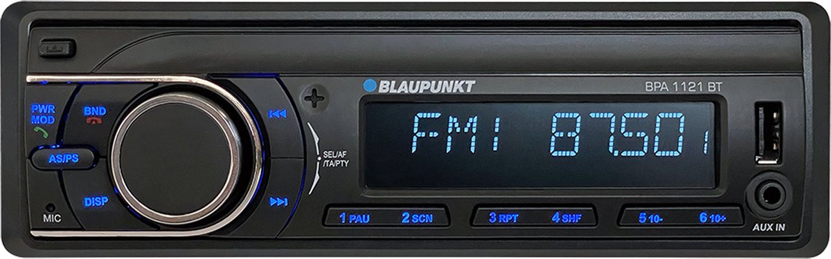 Blaupunkt BPA 1121 BT - Autoradio - 1 Din - USB - Bluetooth