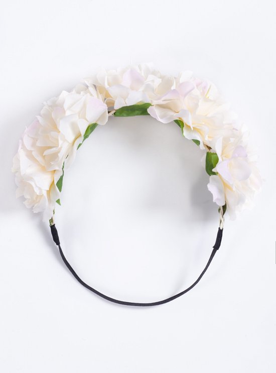 Frcolor zwarte roos bloem kroon haar garland bruiloft festival bloemenkrans hoofdband bruid haarband Halloween hoofdtooi