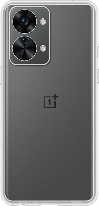 Coque OnePlus Nord 2T Coque arrière en Siliconen avec protection d'écran - Coque OnePlus Nord 2T - Transparente