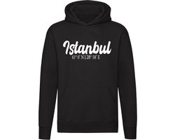 Istanbul Coördinaten Hoodie | Turkije | Vakantie | Trui | Unisex