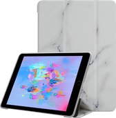 Cadorabo Tablet Hoesje voor Apple iPad AIR 2 2014 / AIR 2013 / PRO (9.7 inch) - Design Wit Marmer - Ultra dunne beschermhoes gemaakt van flexibel TPU silicone met standfunctie