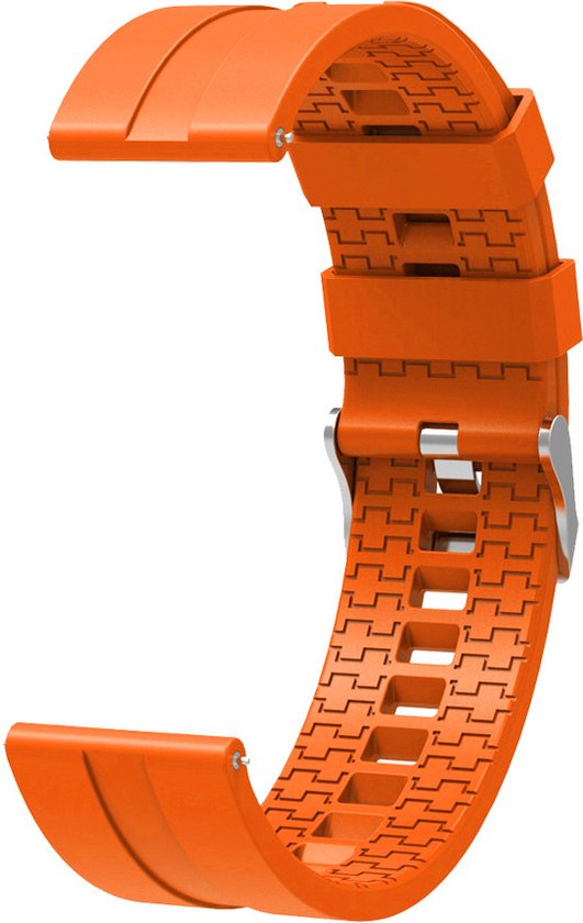 Horlogeband 22mm siliconen zeegroen