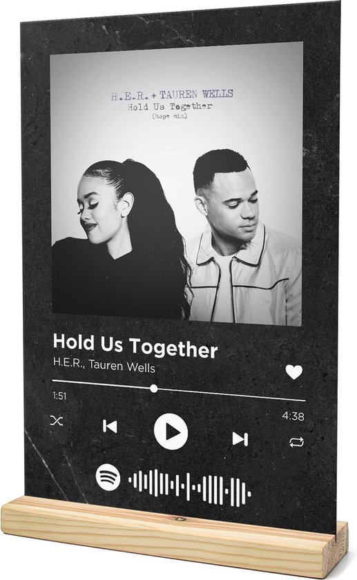 Songr Spotify Muziek Bordje Hold Us Together H.E.R., Tauren Wells