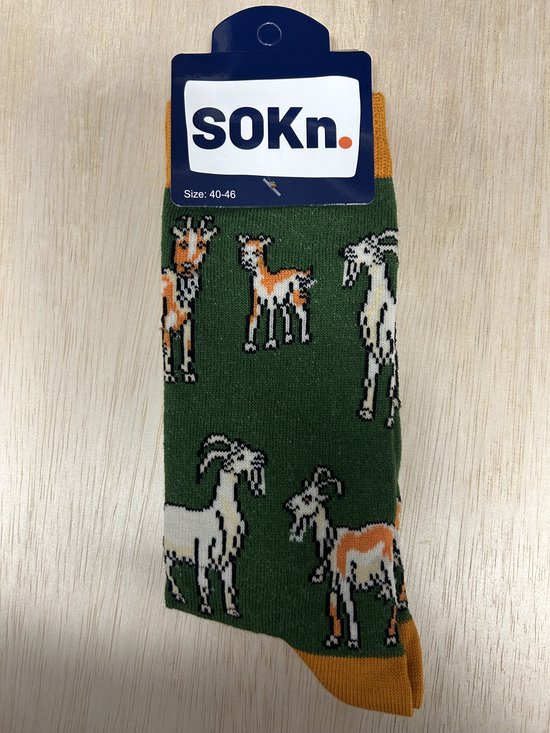 SOKn. Trendy sokken *GEITEN* maat 40-46 (ook leuk om kado te geven !)