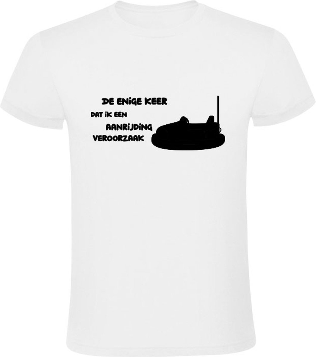 De enige keer dat ik een aanrijding veroorzaak Heren Tshirt botsauto kermis bol
