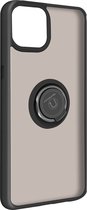Geschikt voor Apple iPhone13 Pro Bi-materiaal Case Ring Video-Ondersteuning zwart