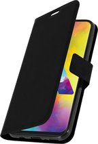 Geschikt voor Samsung Galaxy M20 Wallet Case Kaarthouder zwart