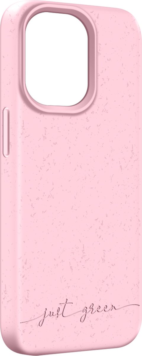 Apple iPhone 13 Pro biologisch afbreekbaar, Just Green roze hoesje